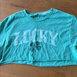 Lucky Green Crop Top